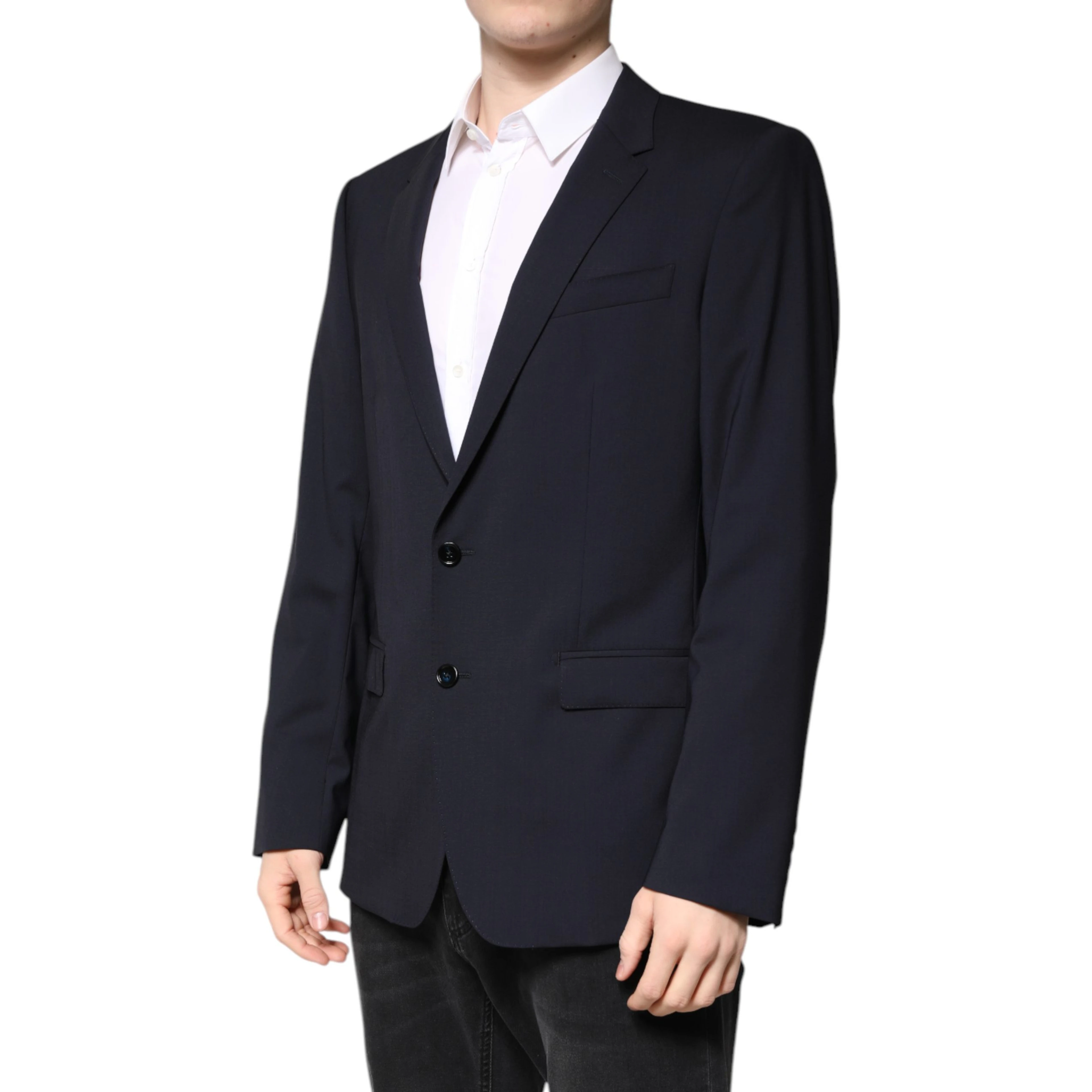 Blazer MARTINI Dark Blue Wool SingleBreasted Blazer