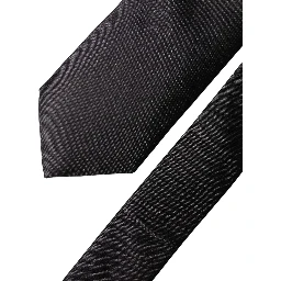 Black Solid Silk Satin Wide Adjustable Men Necktie Tie