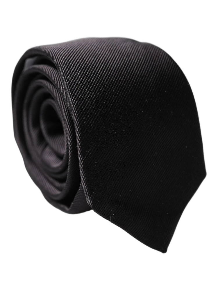 Black Solid 100% Silk Adjustable Men Tied Necktie Tie alternative