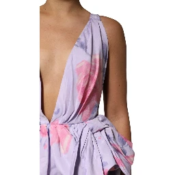 Multicolor Floral Runway Maxi Dress