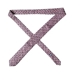 Multicolor Patterned Silk Adjustable Men Tied Necktie Tie