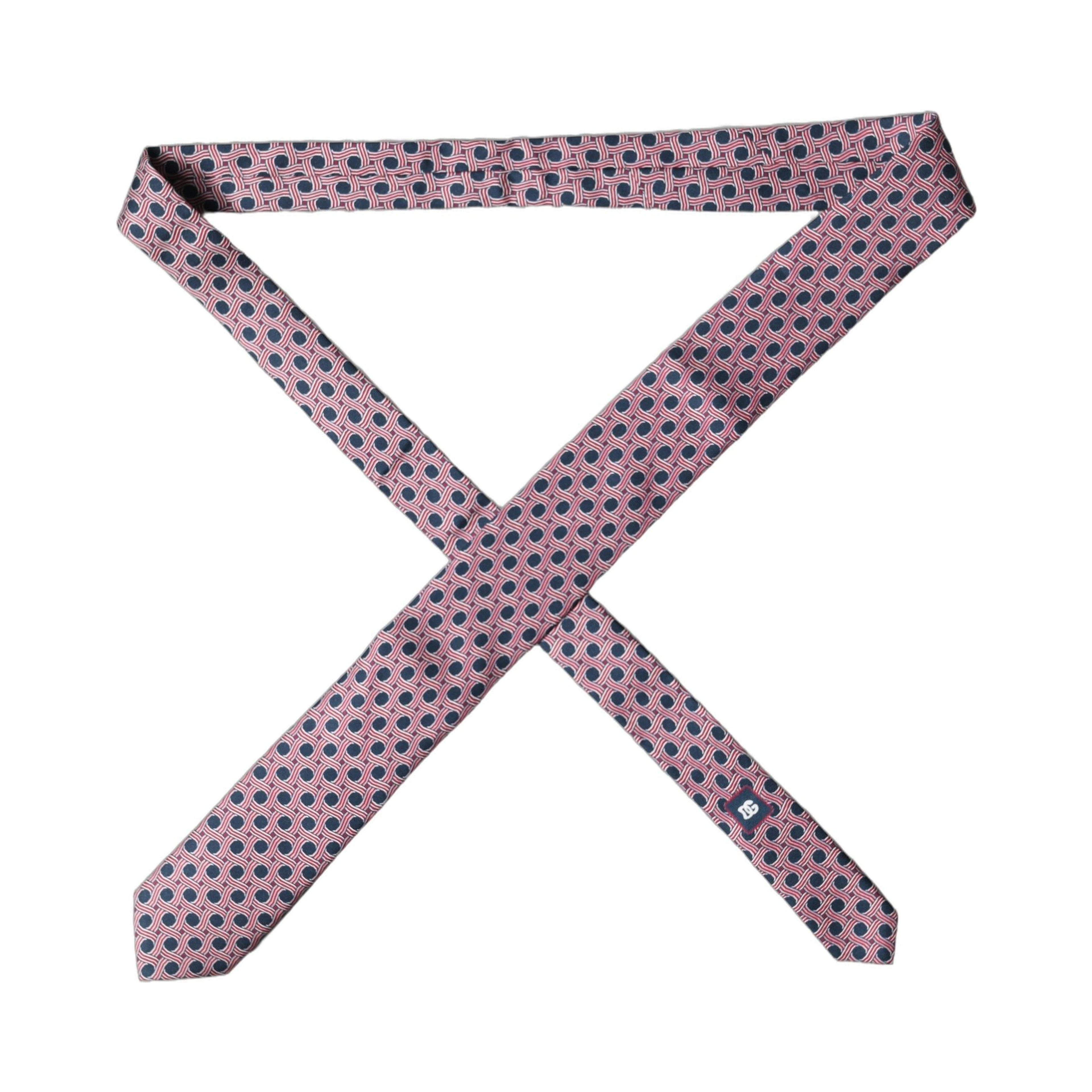 Multicolor Patterned Silk Adjustable Men Tied Necktie Tie