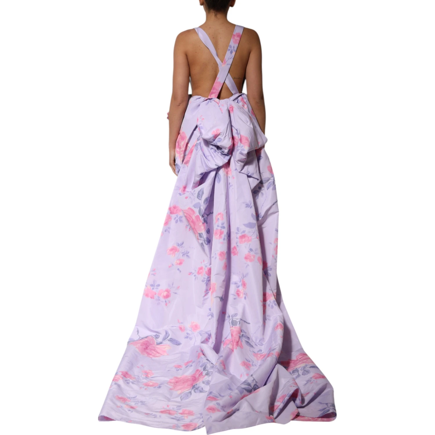 Multicolor Floral Runway Maxi Dress