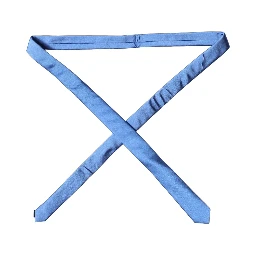 Blue Satin 100% Silk Adjustable Men Tied Necktie Tie