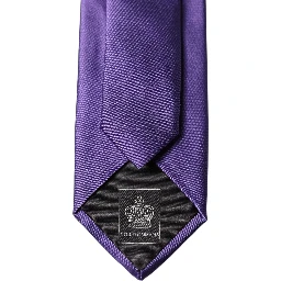 Purple Satin 100% Silk Adjustable Men Tied Necktie Tie
