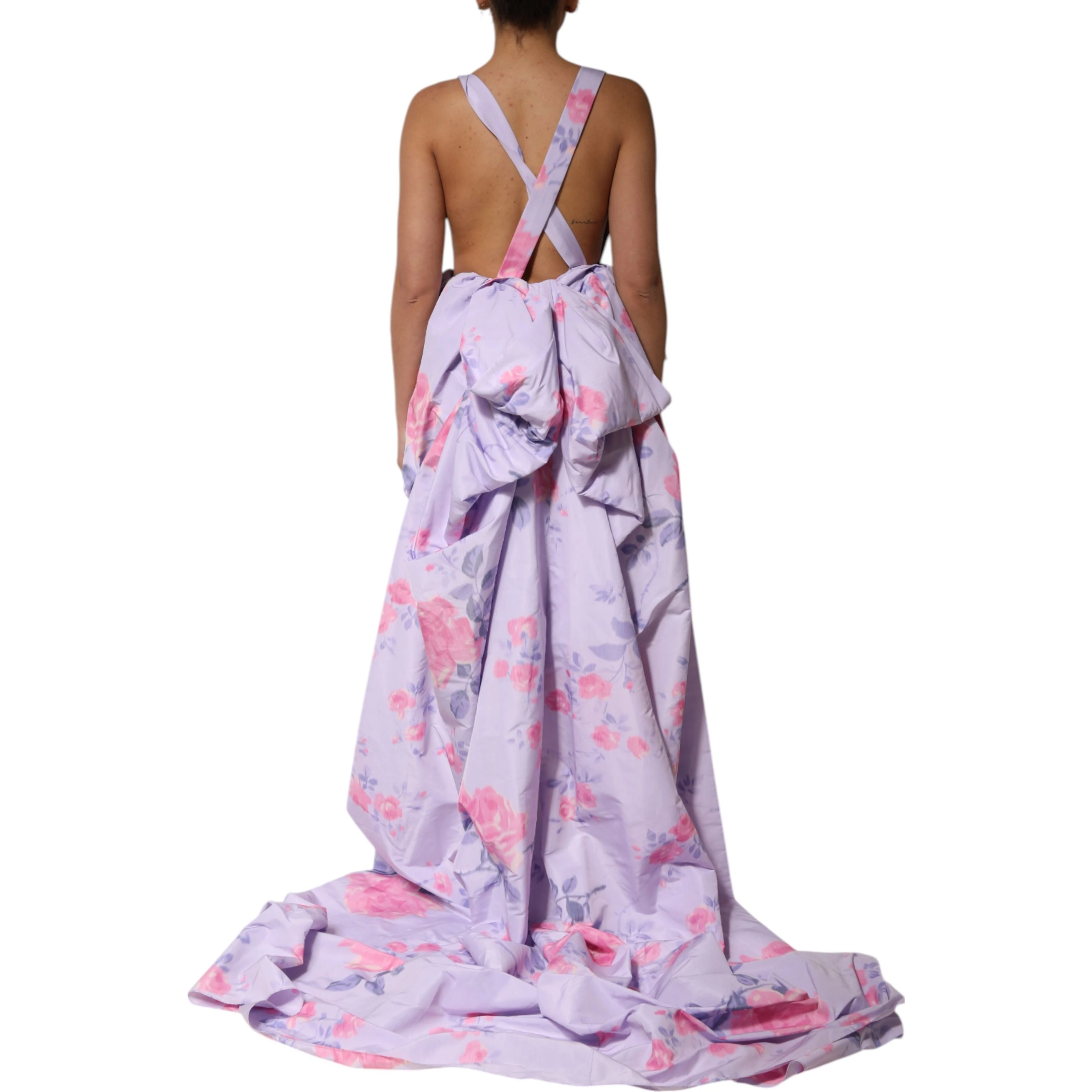 Multicolor Floral Runway Maxi Dress