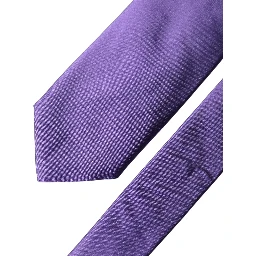 Purple Satin 100% Silk Adjustable Men Tied Necktie Tie