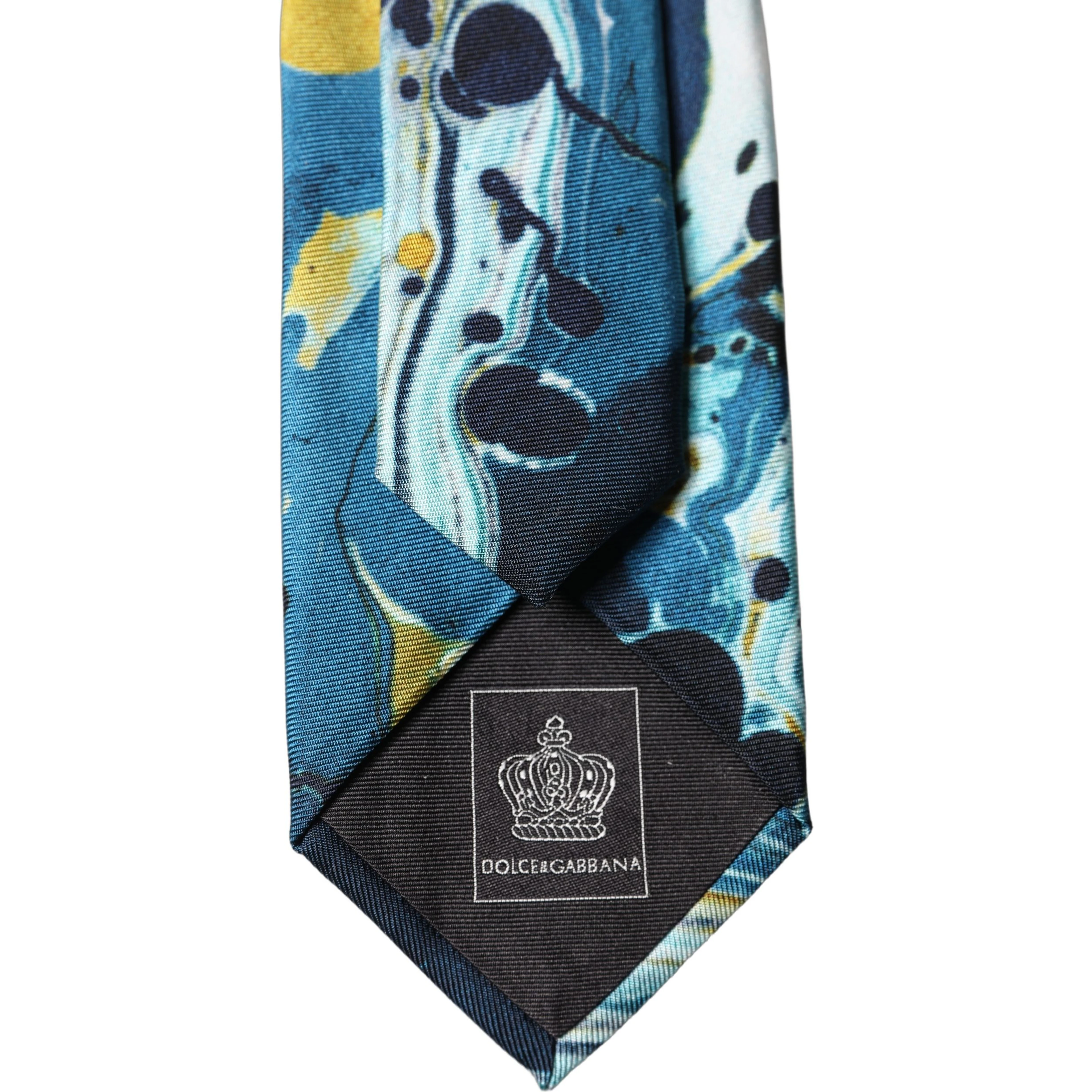 Multicolor Abstract Silk Adjustable Men Tied Necktie Tie