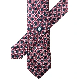 Multicolor Patterned Silk Adjustable Men Tied Necktie Tie