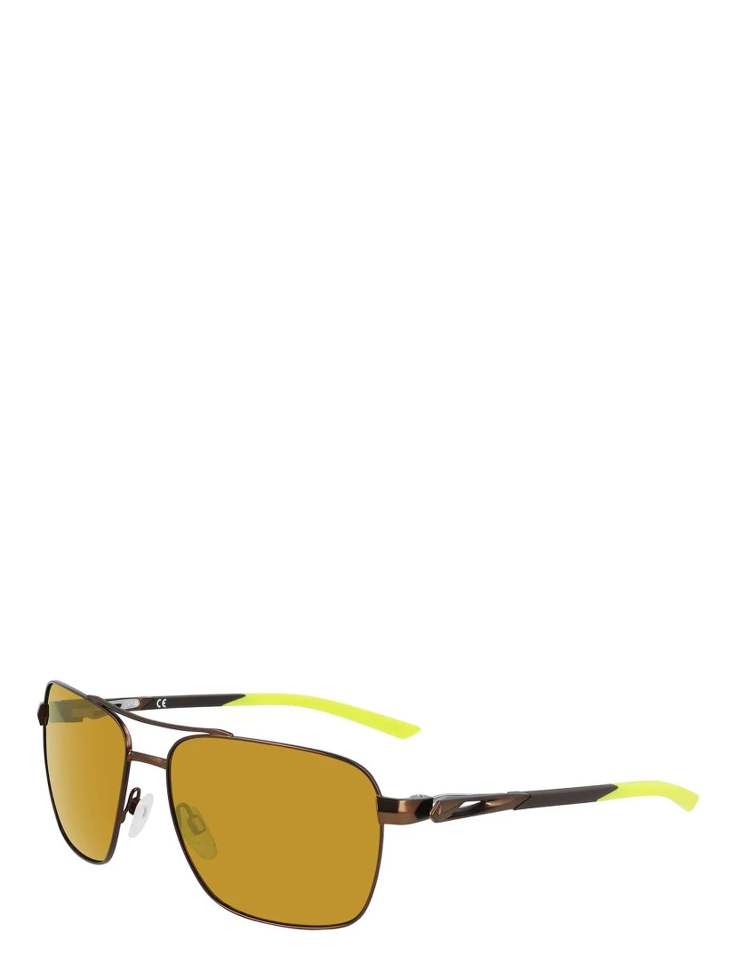 Brown Metal Sunglasses
