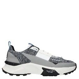 Gray Fabric Athletic Sneakers