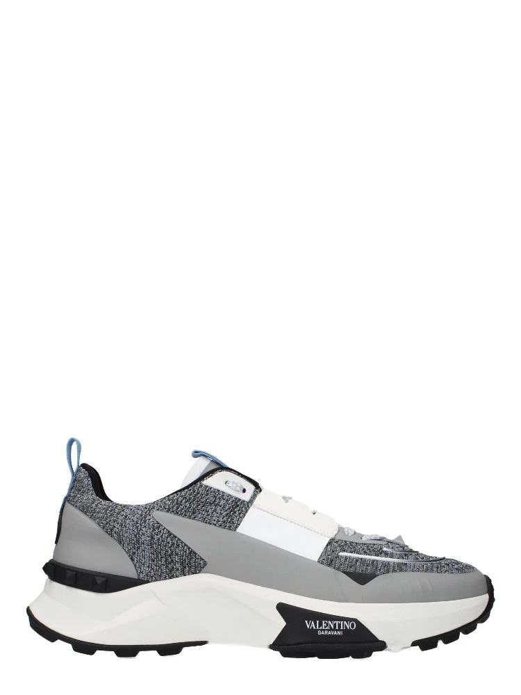 Gray Fabric Athletic Sneakers