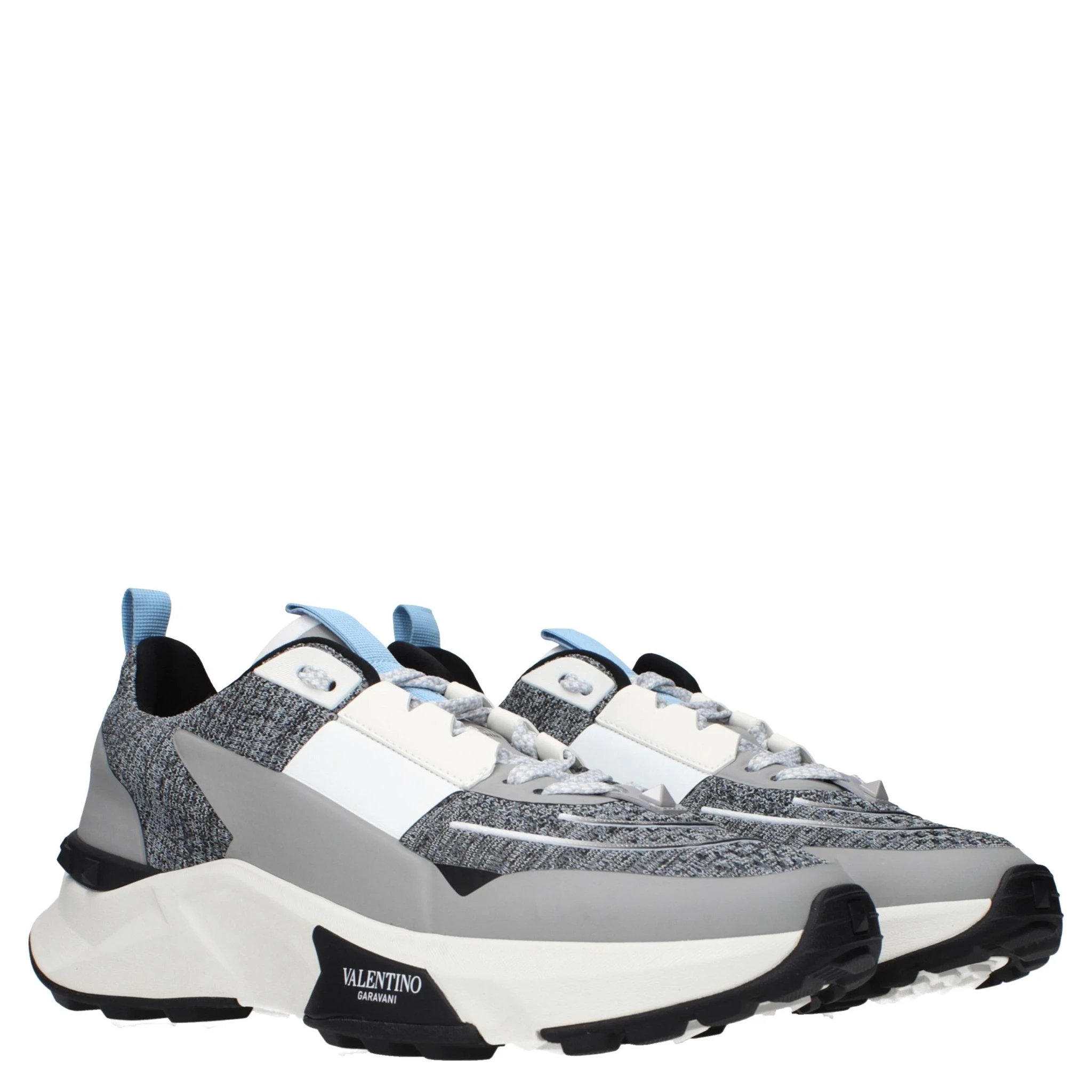 Gray Fabric Athletic Sneakers