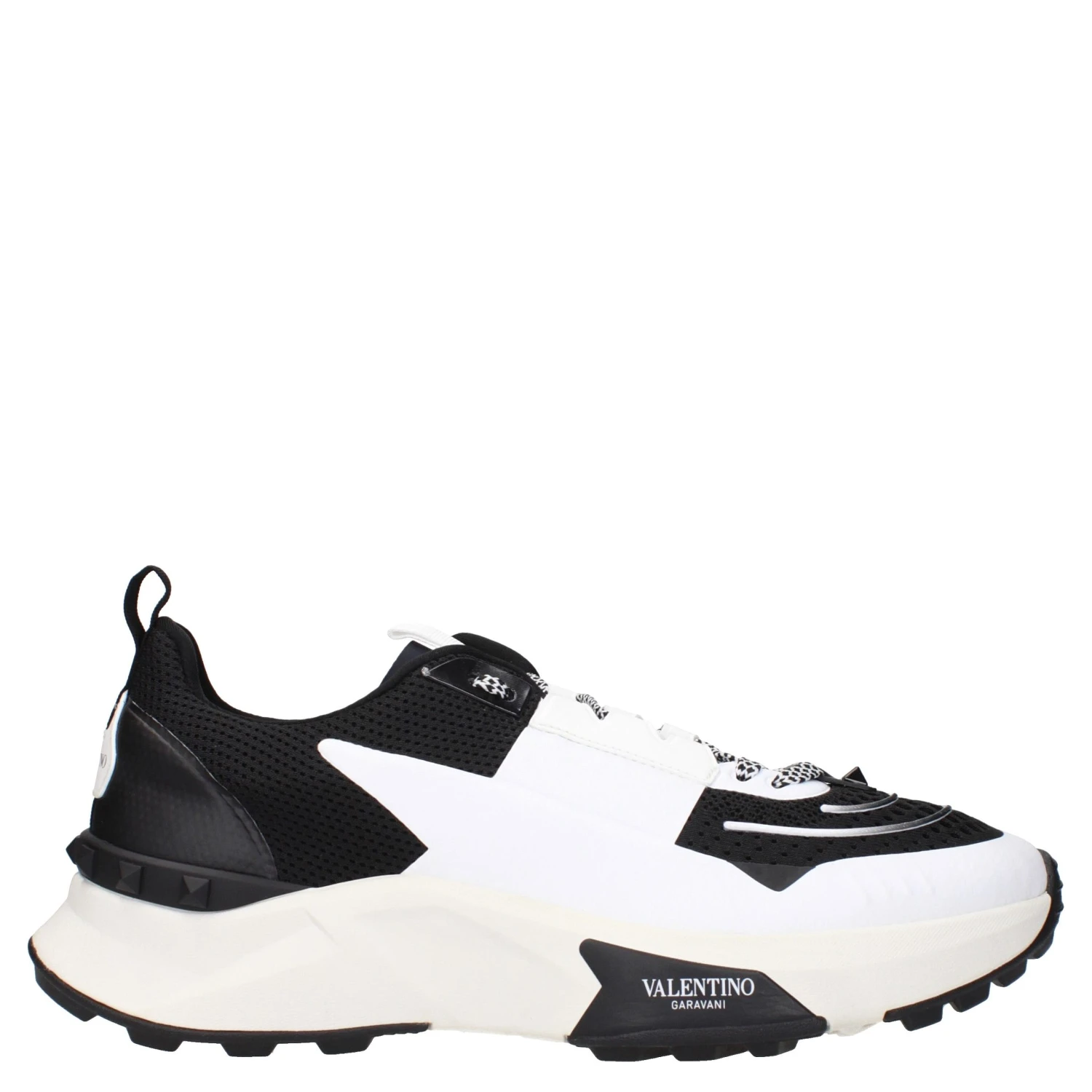 Black Fabric Athletic Sneakers