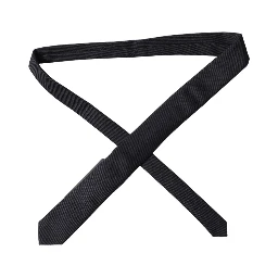 Black Solid 100% Silk Adjustable Men Tied Necktie Tie