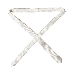 Off White Solid 100% Silk Adjustable Men Tied Necktie Tie