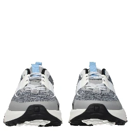 Gray Fabric Athletic Sneakers