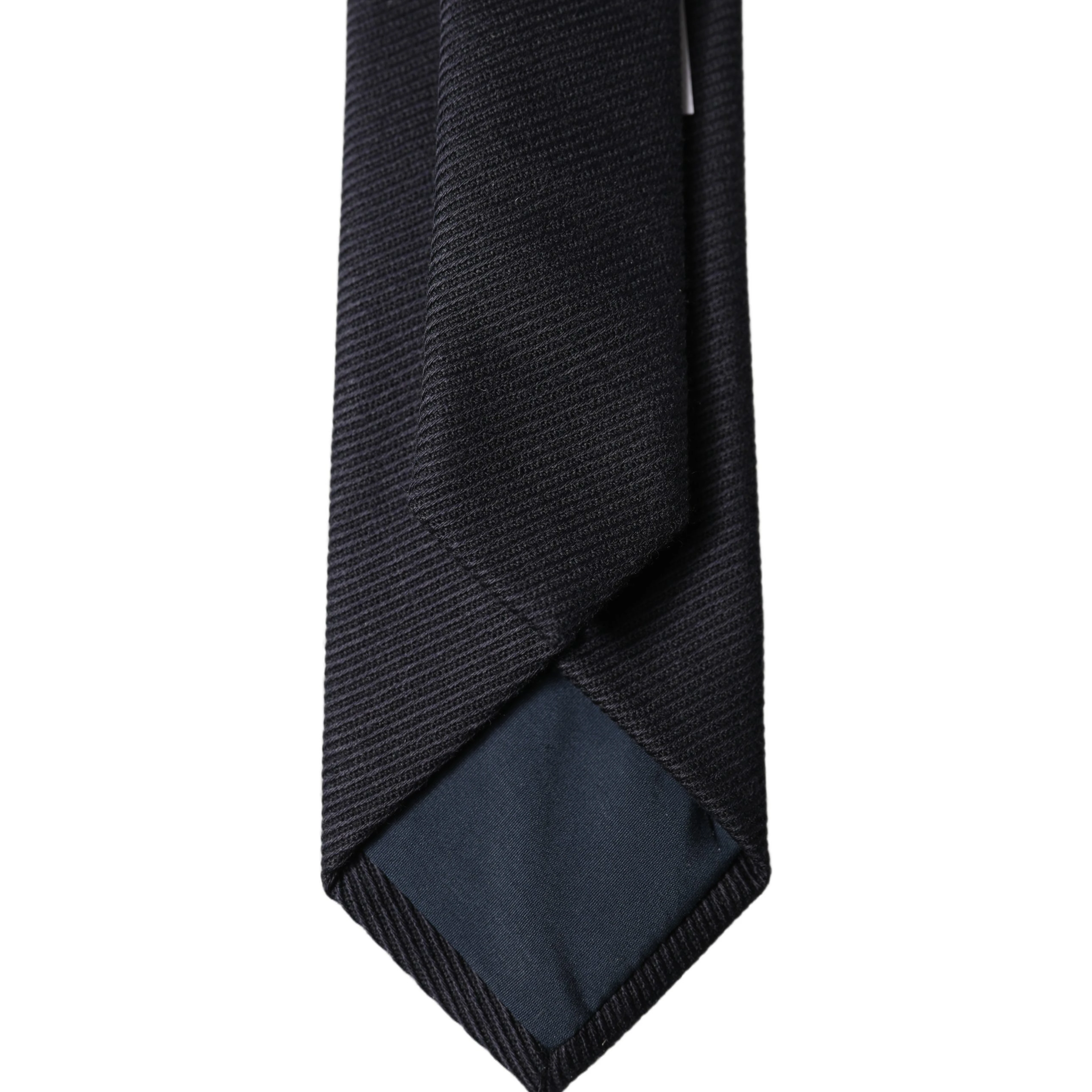 Black Solid 100% Silk Adjustable Men Tied Necktie Tie