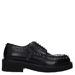 Black Leather Oxfords And Derbies