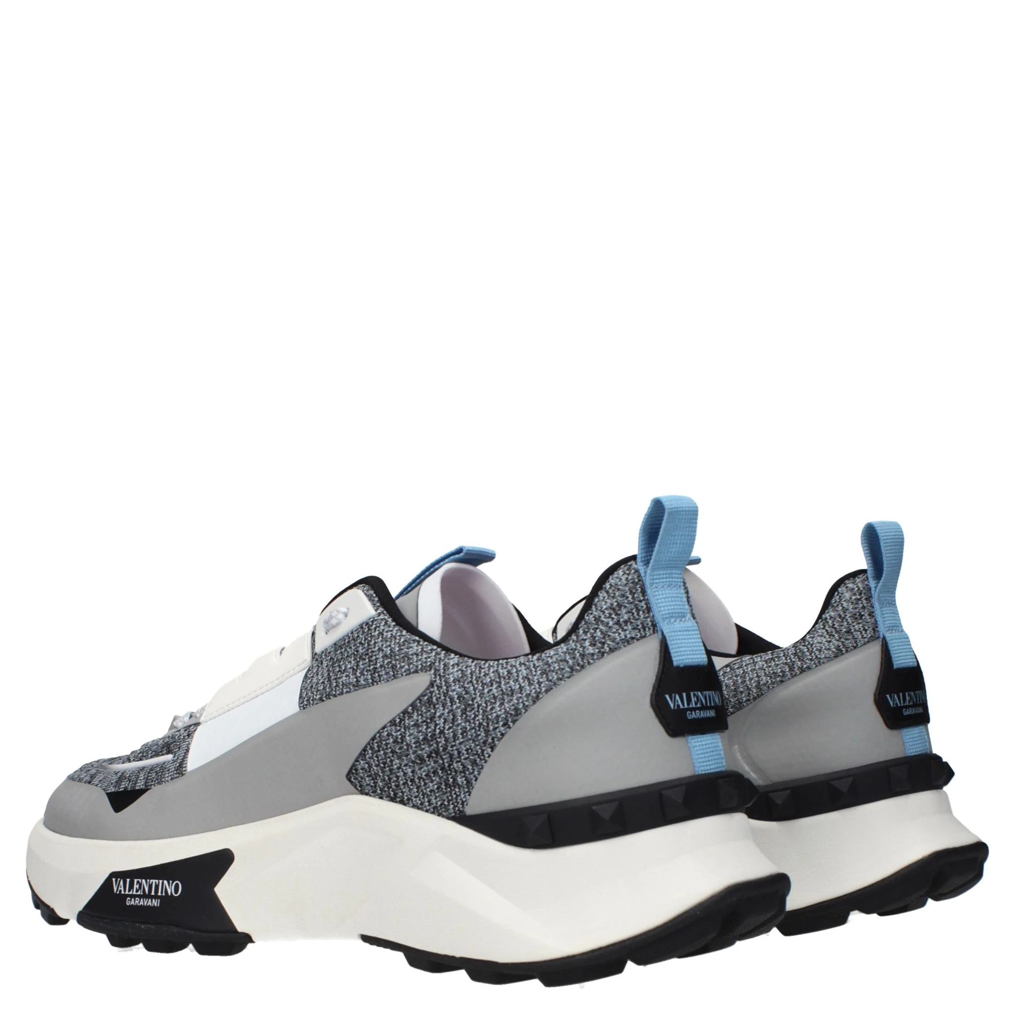 Gray Fabric Athletic Sneakers