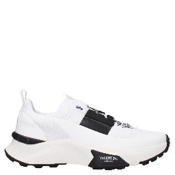 Blue Fabric Athletic Sneakers