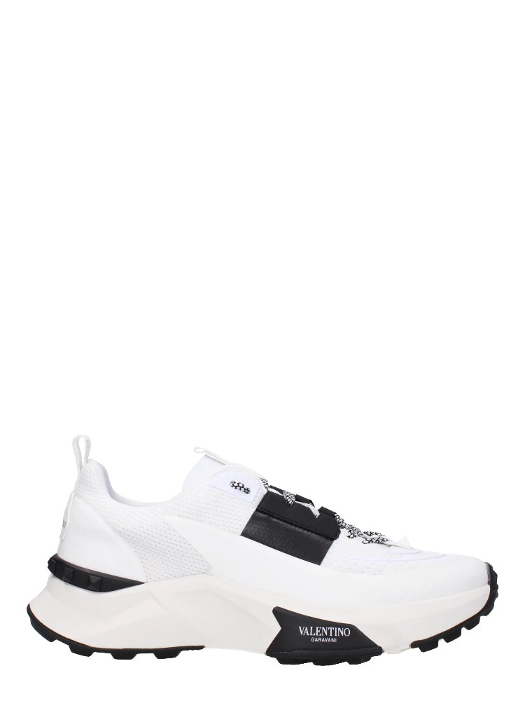 Blue Fabric Athletic Sneakers