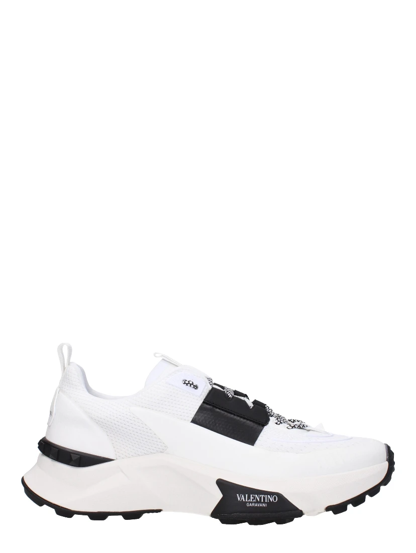 Blue Fabric Athletic Sneakers