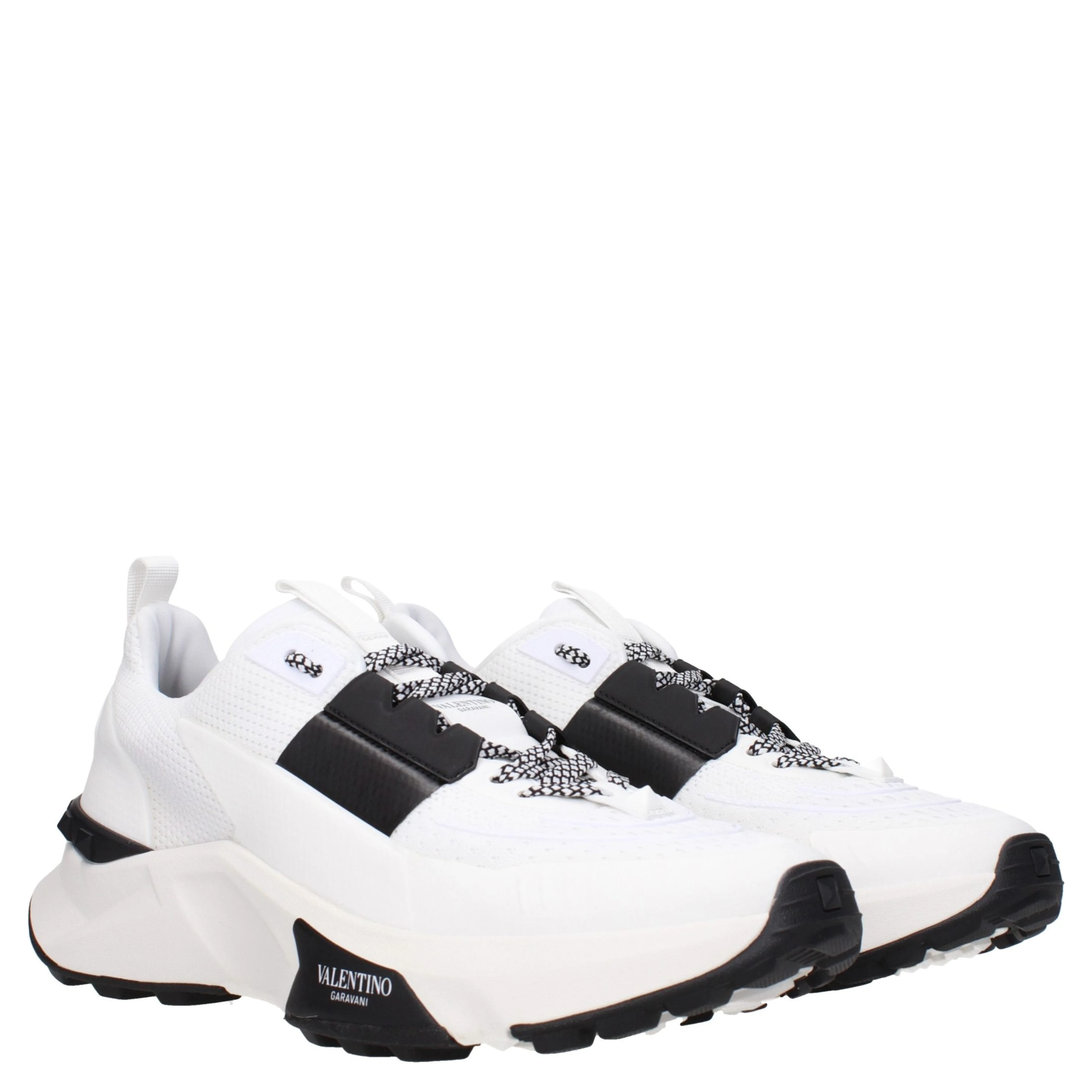 Blue Fabric Athletic Sneakers