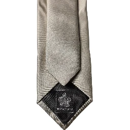 White Tattoo Floral Silk Adjustable Men Tied Necktie Tie