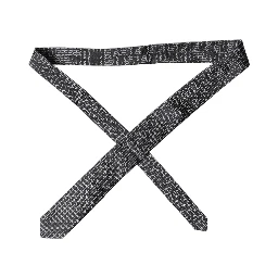 Black Geometric DG Silk Adjustable Men Tied Necktie Tie