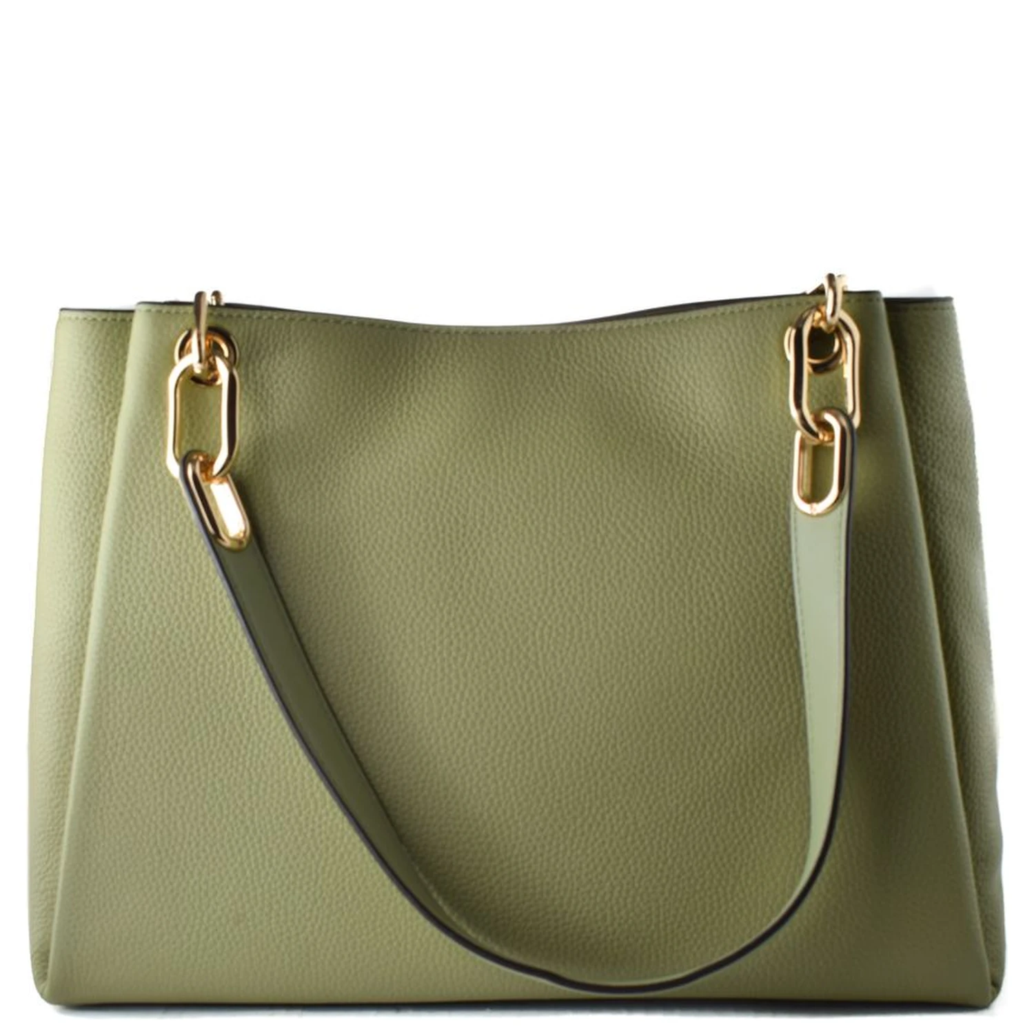 Bicolor Leather Handbag