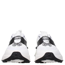 Blue Fabric Athletic Sneakers