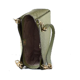 Bicolor Leather Handbag