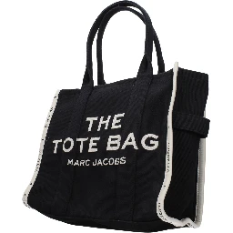 Black Fabric Shoulder Bag