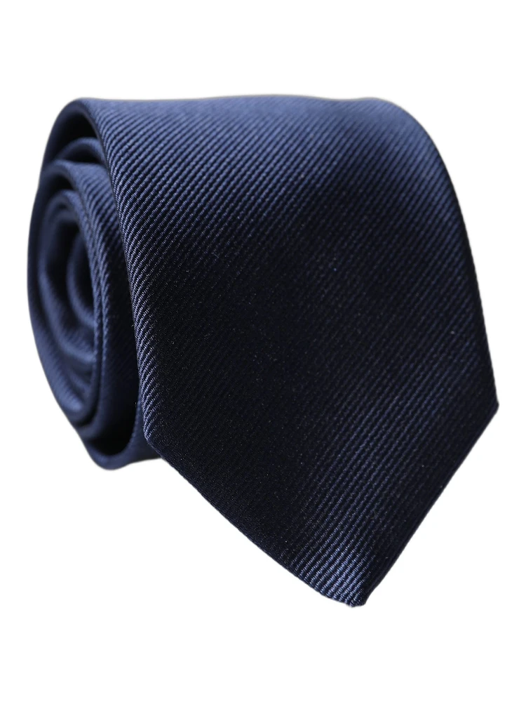 Navy Blue Solid 100% Silk Adjustable Men Necktie Tie alternative