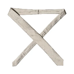White Tattoo Floral Silk Adjustable Men Tied Necktie Tie