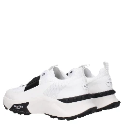 Blue Fabric Athletic Sneakers
