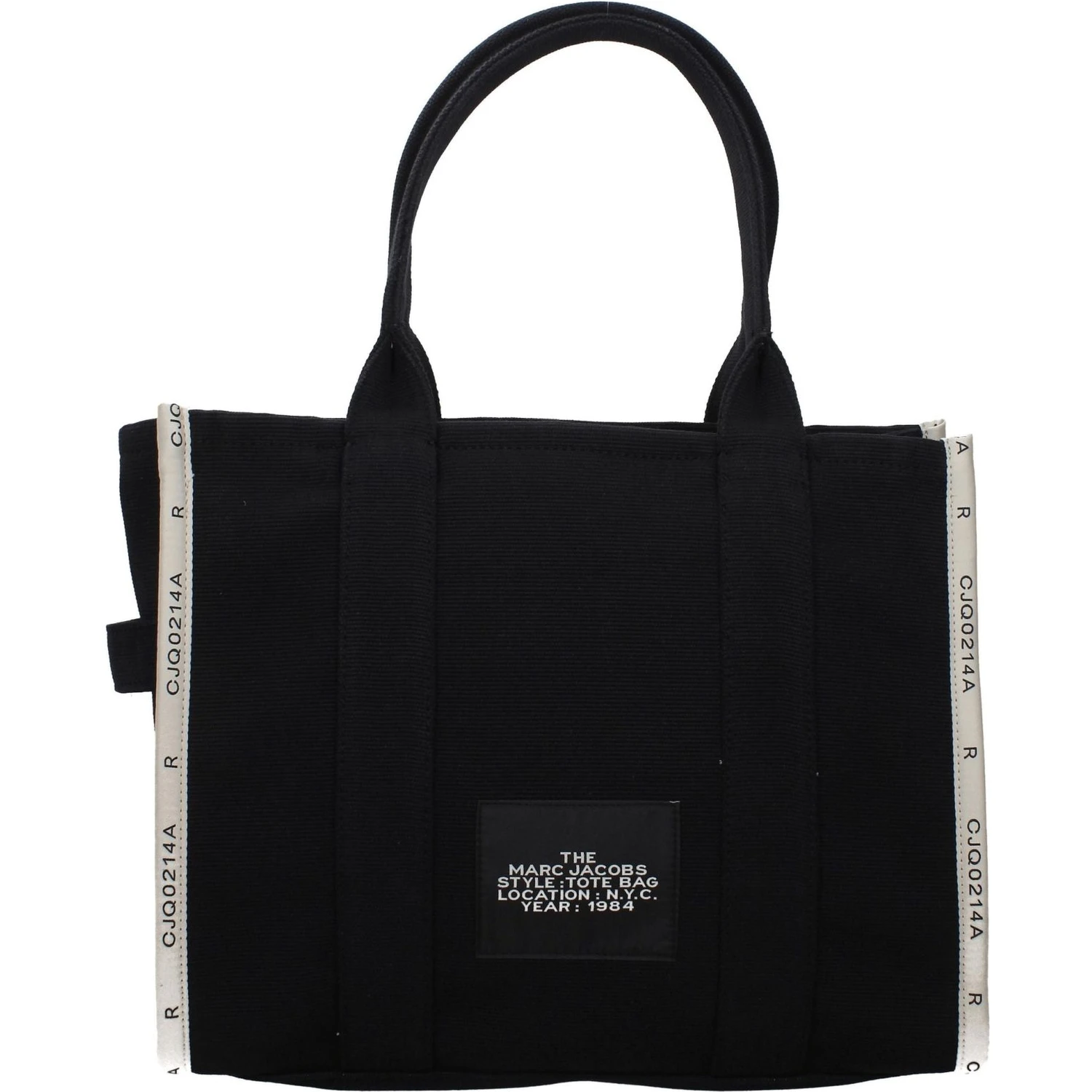 Black Fabric Shoulder Bag