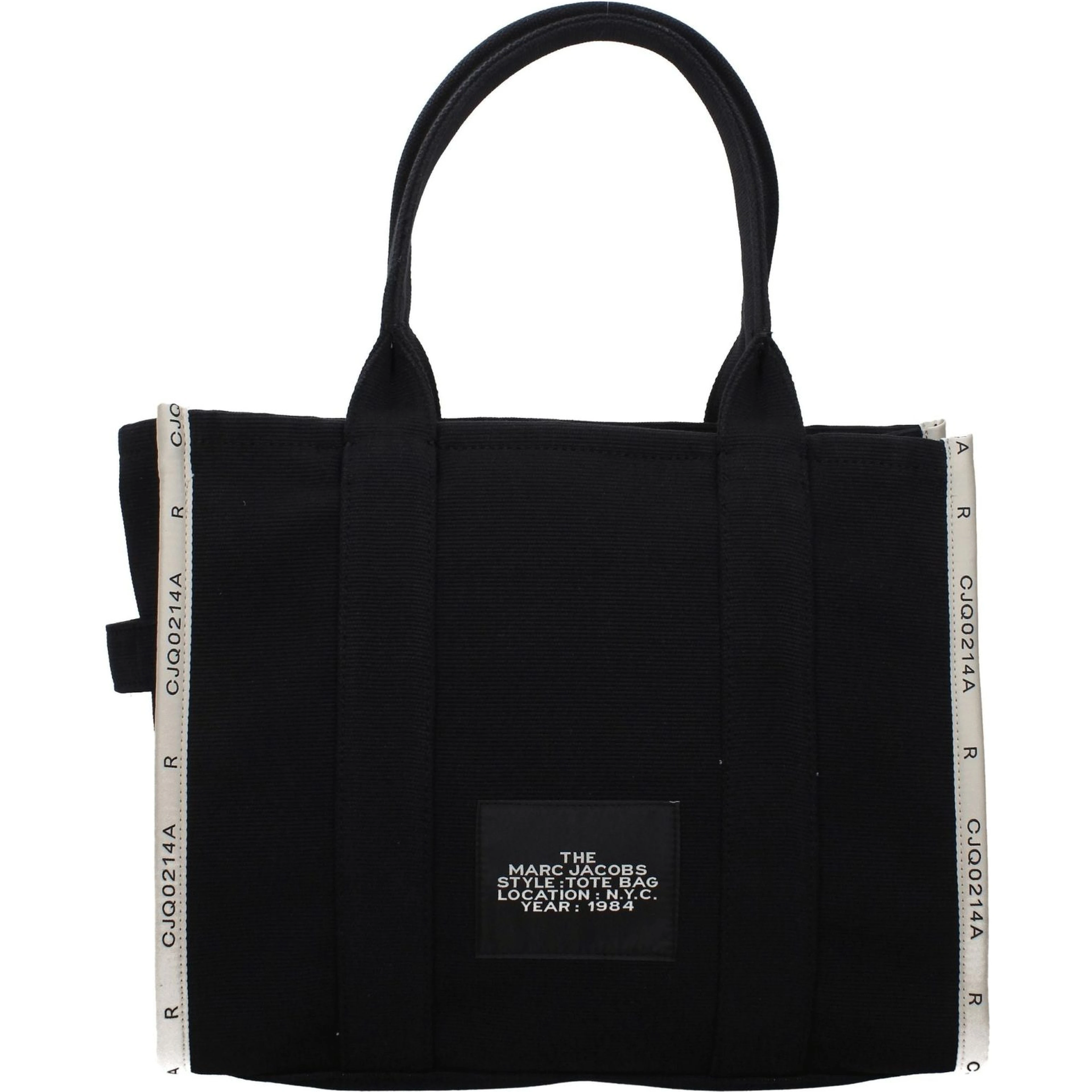 Black Fabric Shoulder Bag