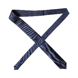 Navy Blue Solid 100% Silk Adjustable Men Necktie Tie