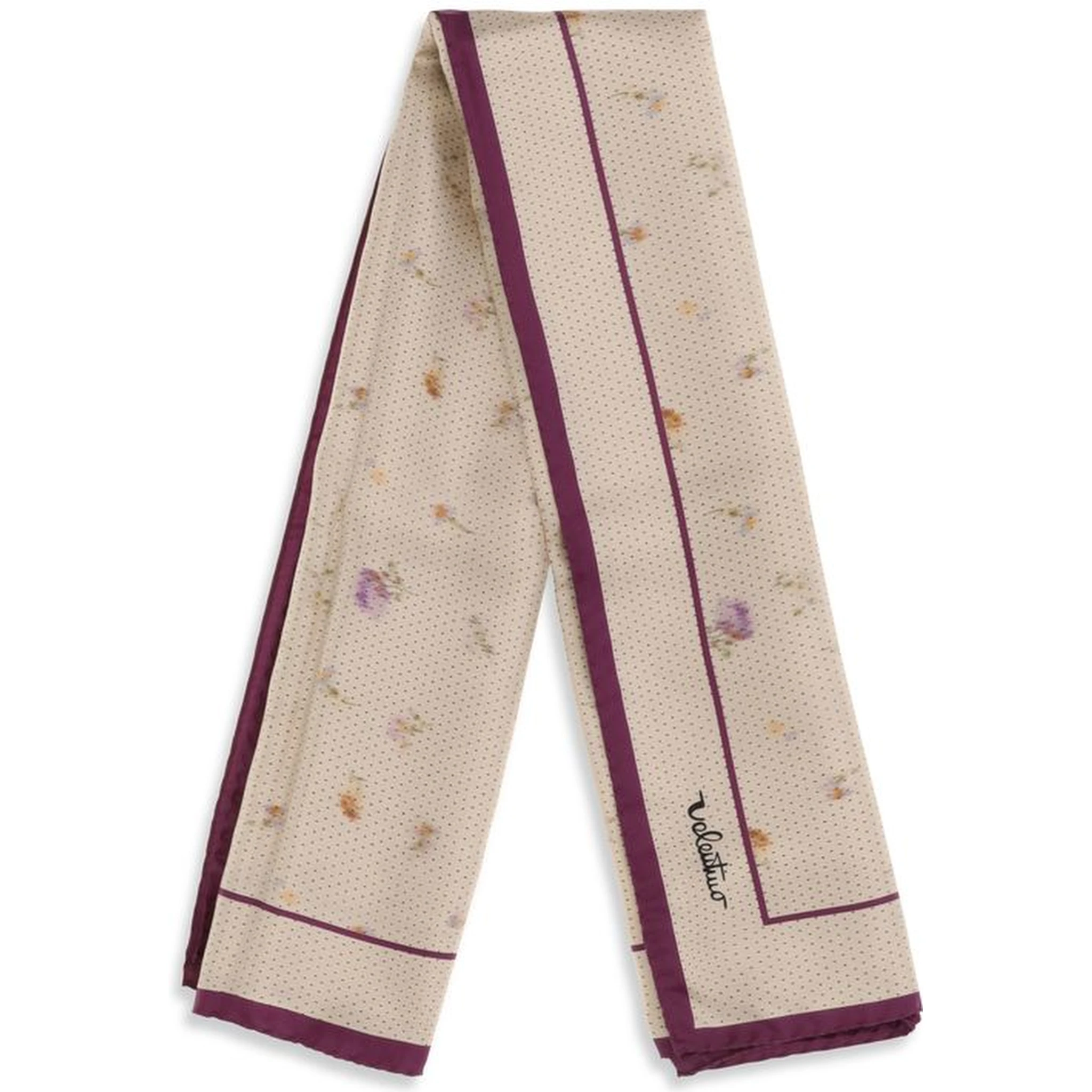 Beige Silk Scarf