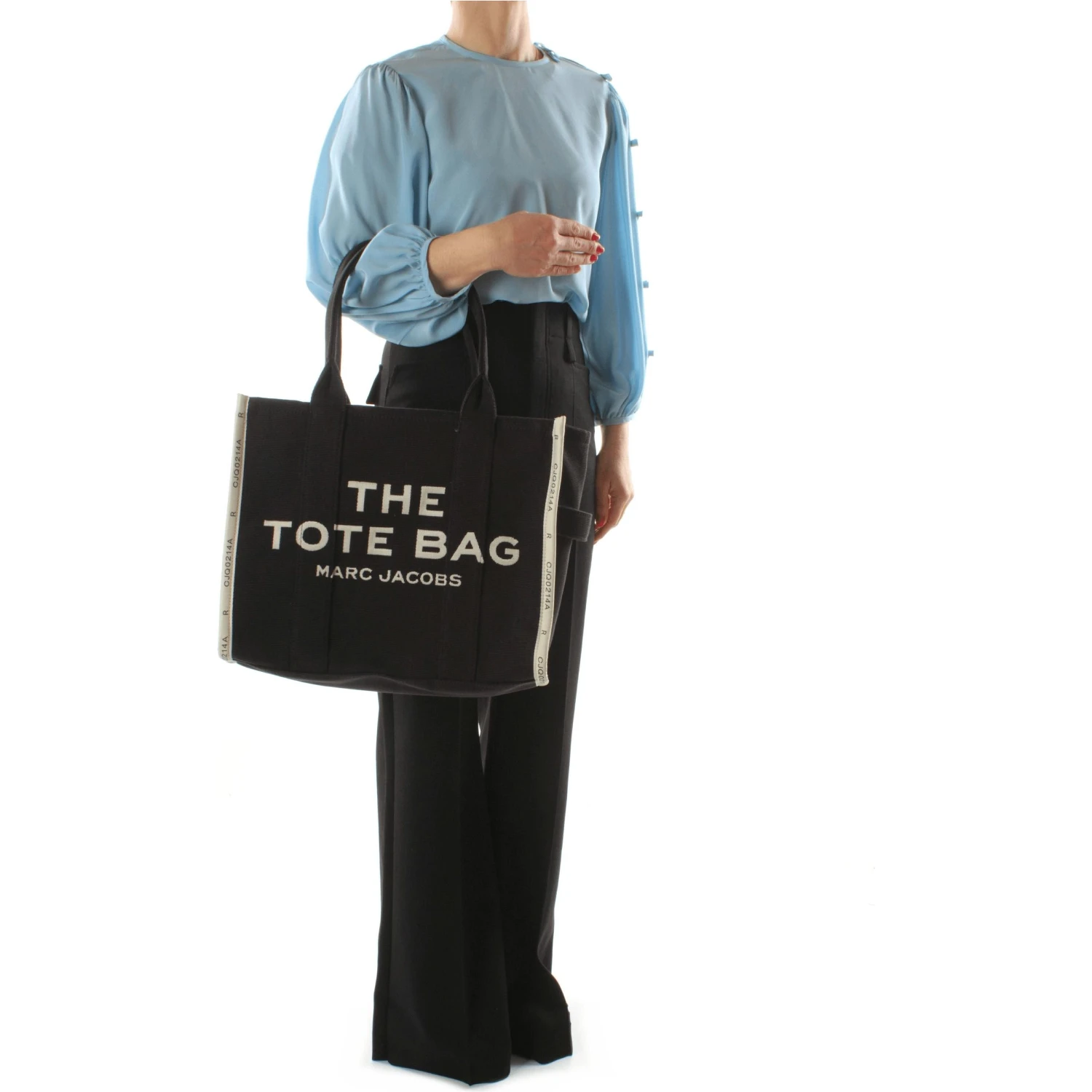 Black Fabric Shoulder Bag