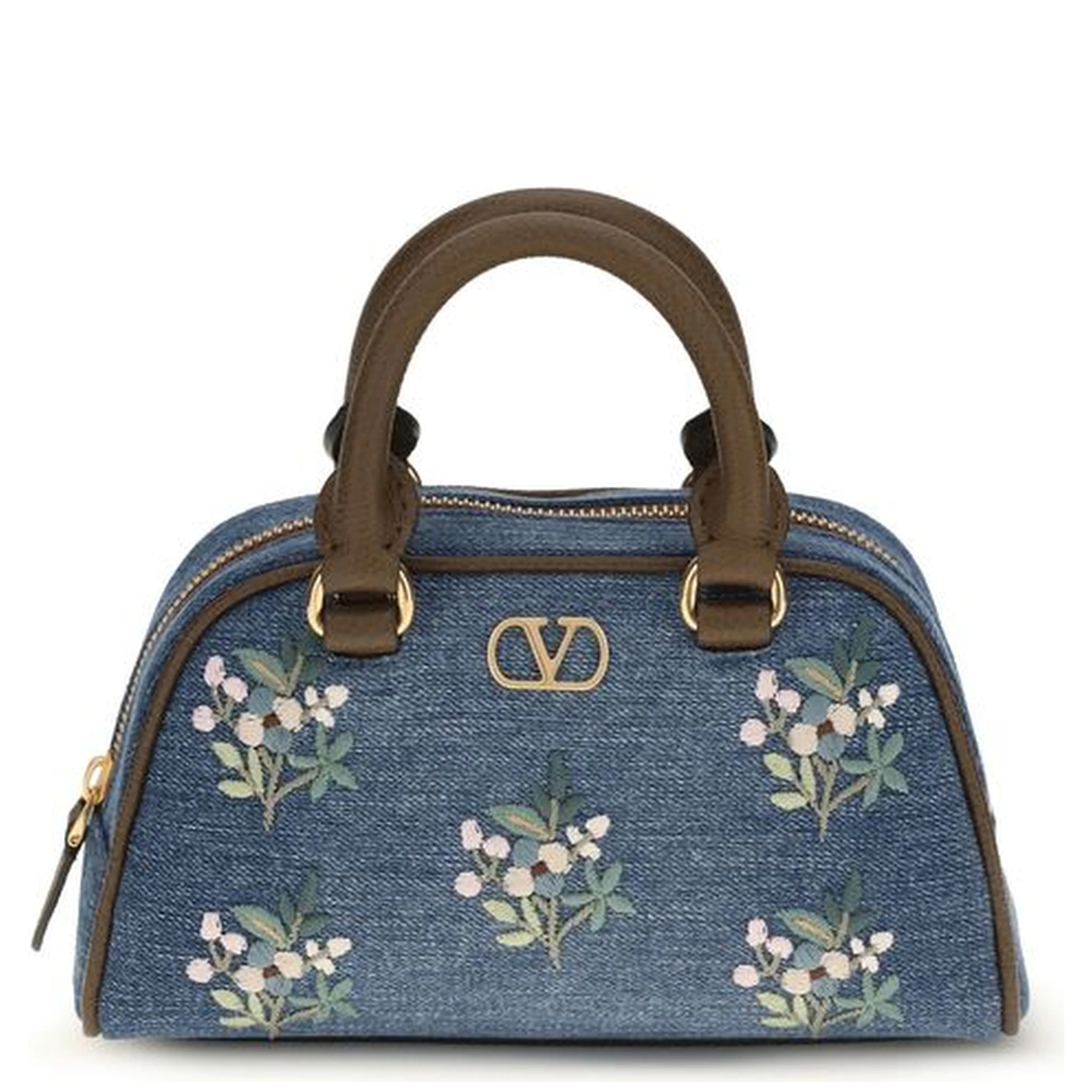 Blue Fabric Shoulder Bag