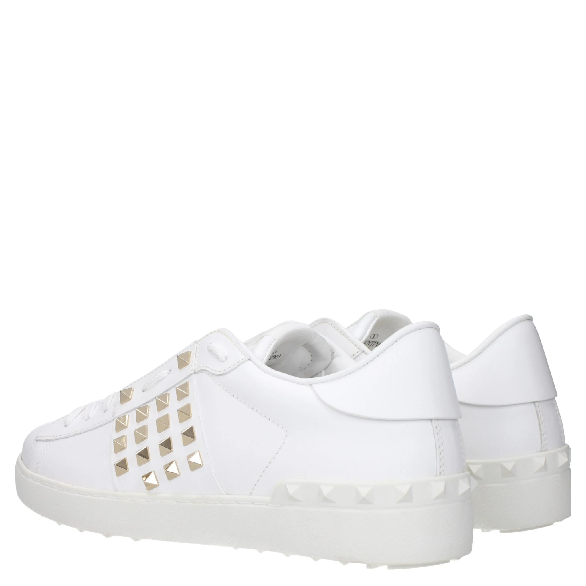 Blue Leather Low Top Sneakers