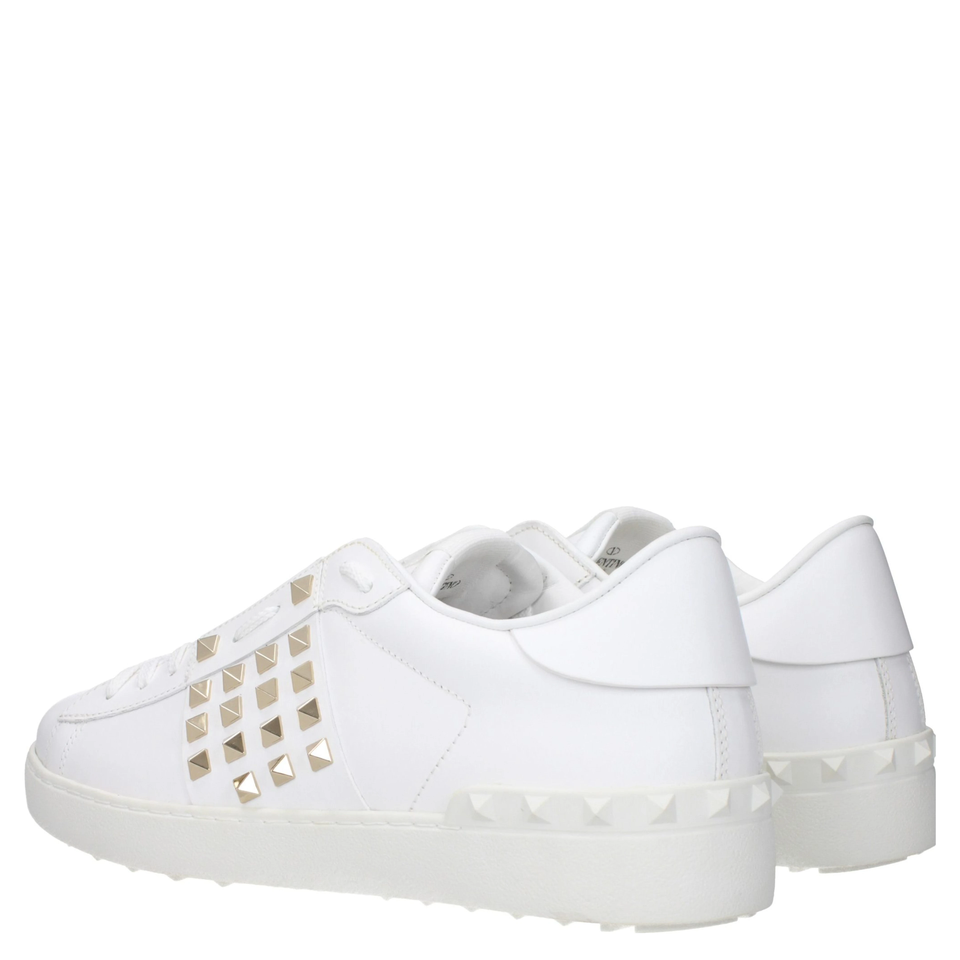 Blue Leather Low Top Sneakers