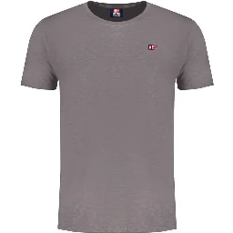 Gray Cotton Mens T-Shirt