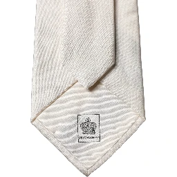 White Tattoo Floral Silk Adjustable Men Tied Necktie Tie