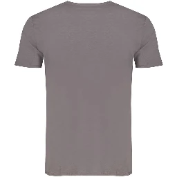 Gray Cotton Mens T-Shirt