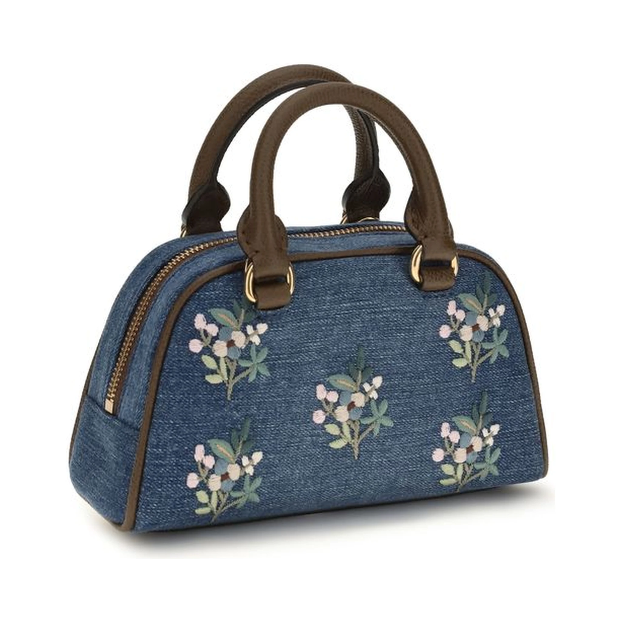 Blue Fabric Shoulder Bag