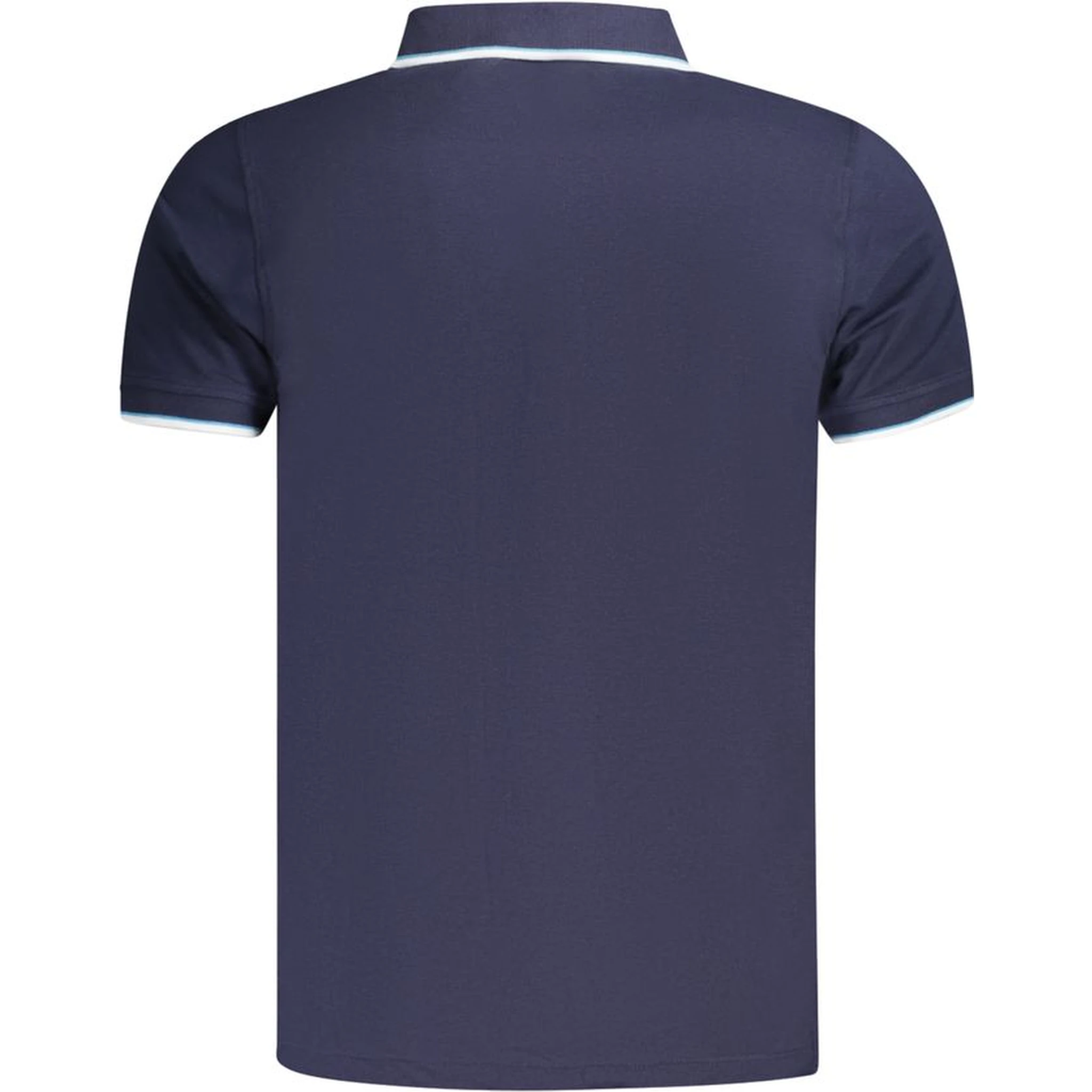 Blue Cotton Men's Polo Shirt